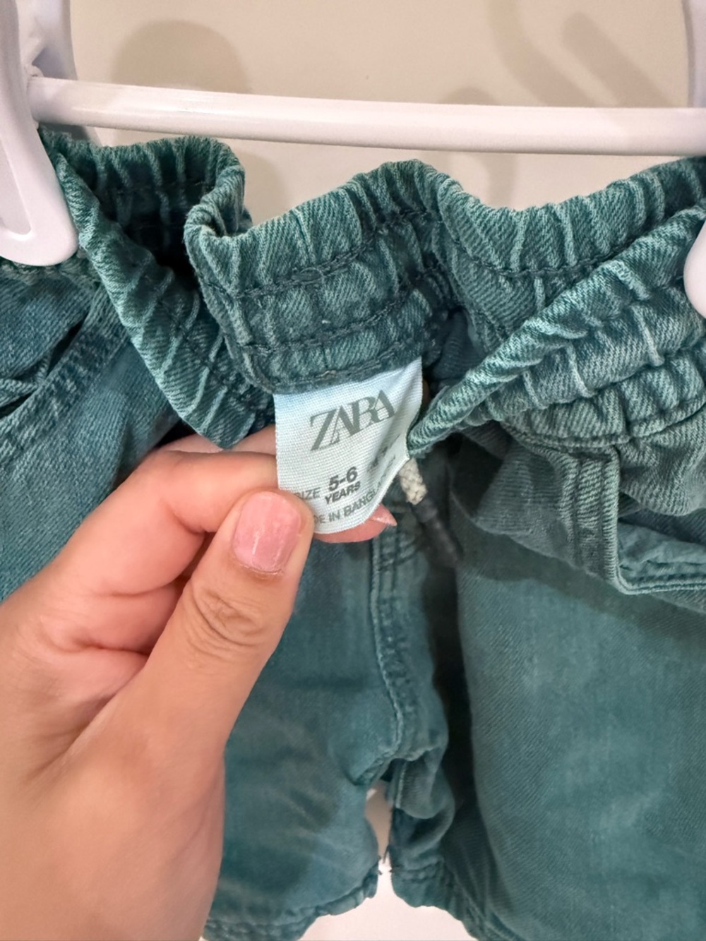 Zara Teal Shorts 5-6 Years - Picture 3 of 5